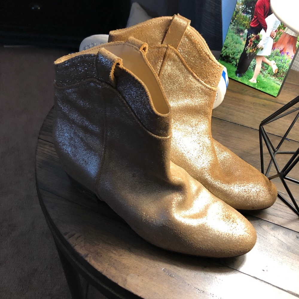 Zara gold boots